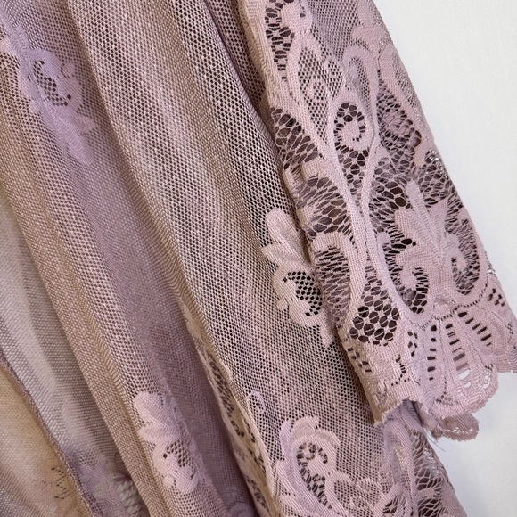 Boho Sheer Lace Cardigan bell sleeves size small - Picture 4 of 6